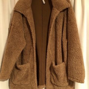 oversized fur coat